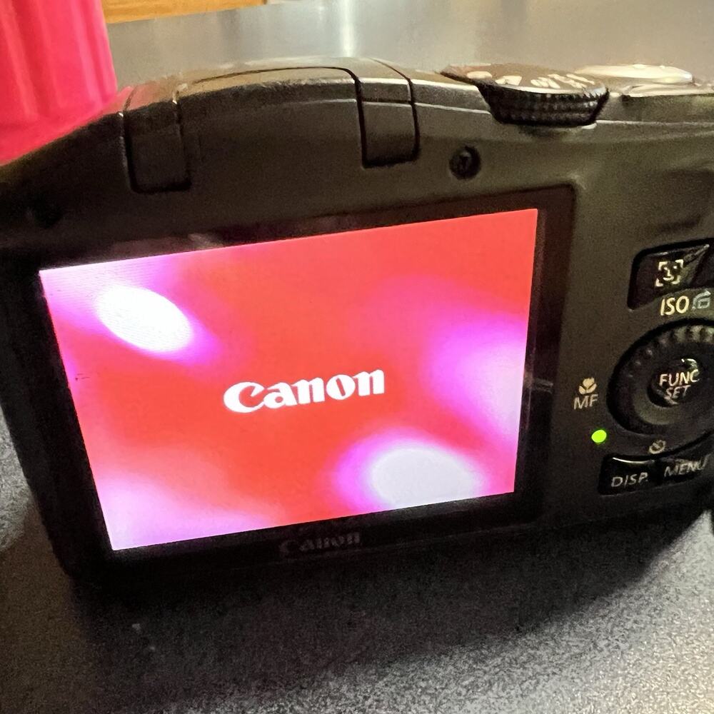 Canon PowerShot SX130 IS 12.1MP Digital Camera BUNDLE Box SD Card Tested Works - Picture 3 of 13